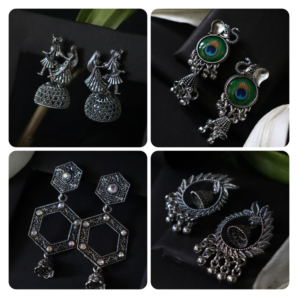 The Ultimate 8 - in - 1 Earring “combo earrings online” ✨ - Areumi