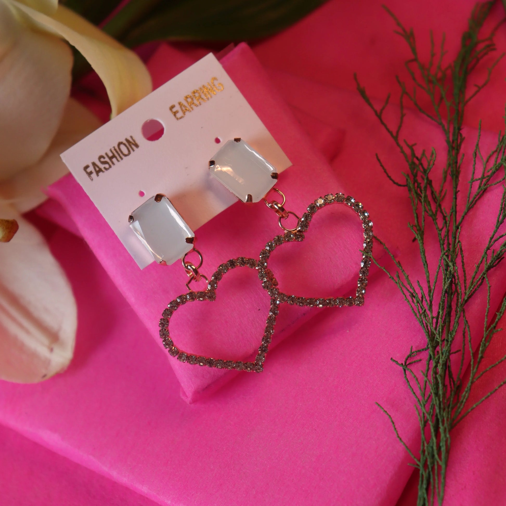 Crystal Heartbeats Earrings - Areumi