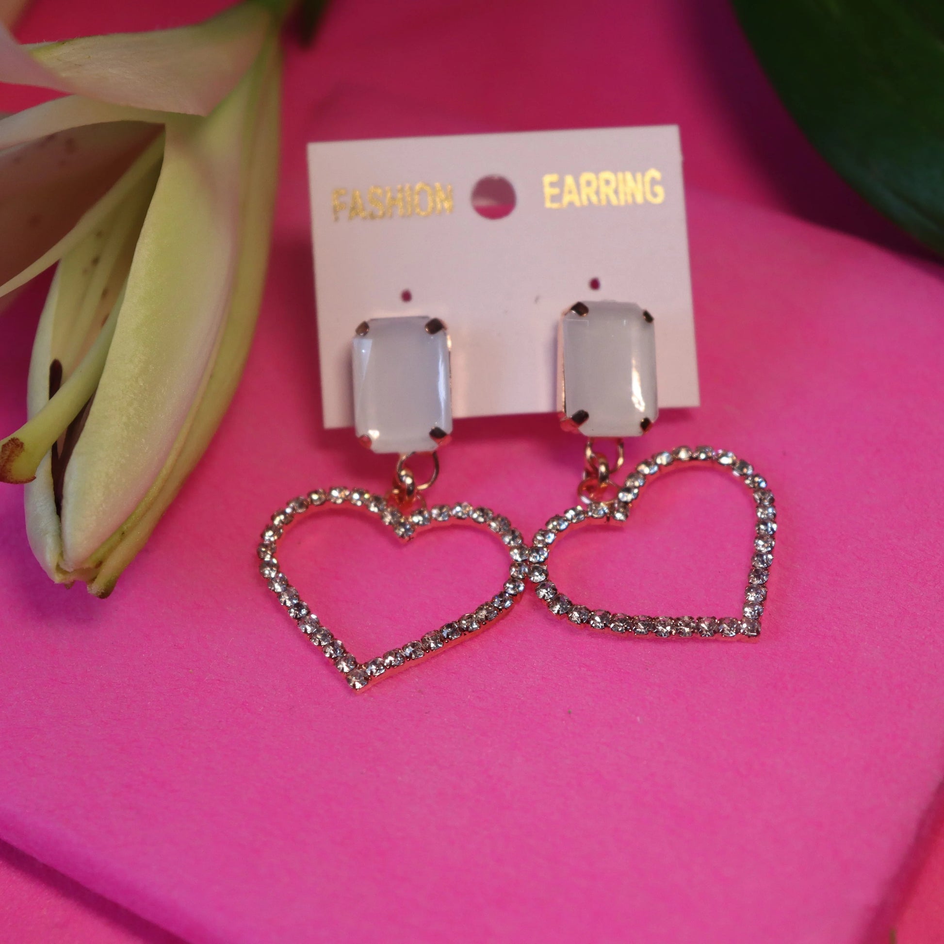 Crystal Heartbeats Earrings - Areumi
