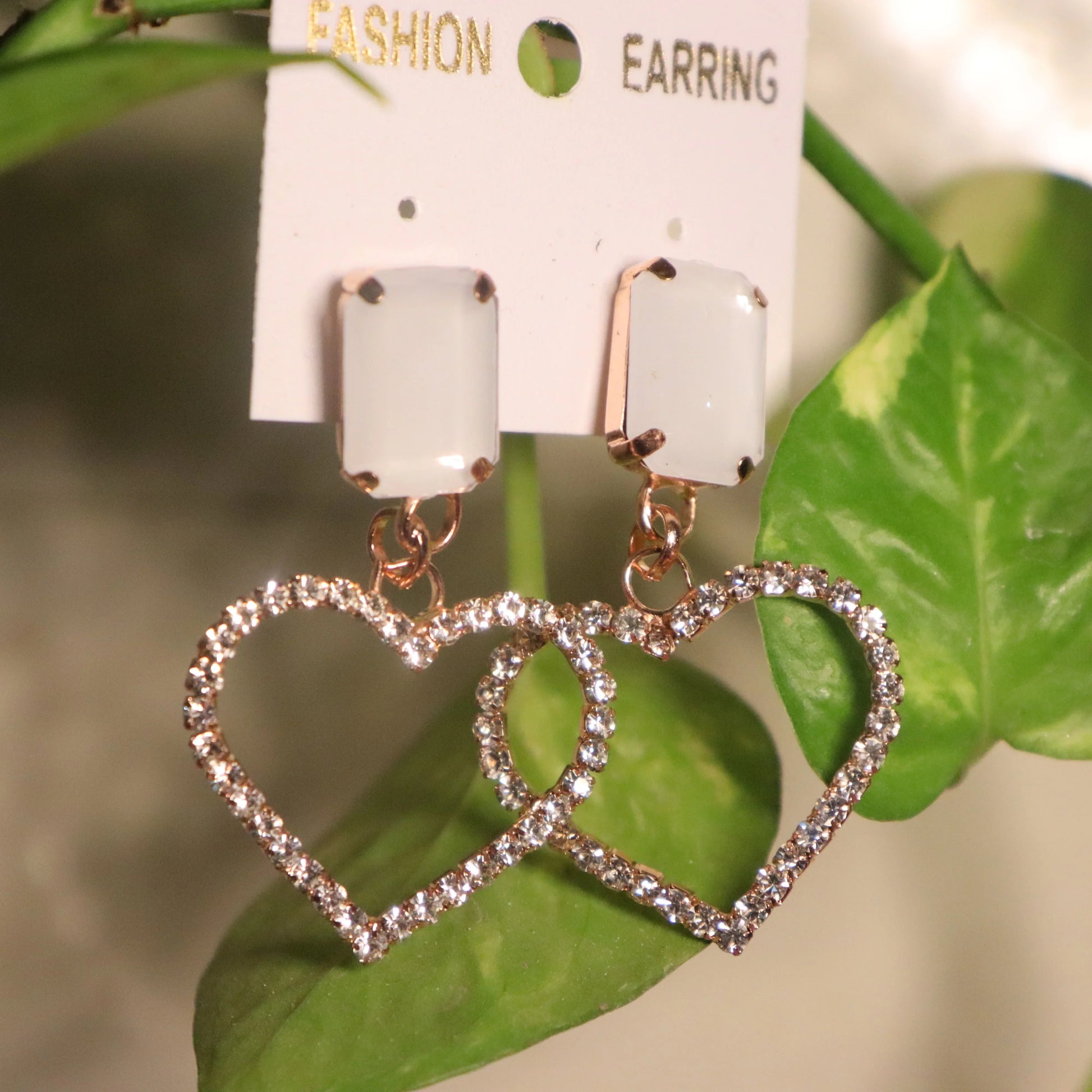 Crystal Heartbeats Earrings - Areumi