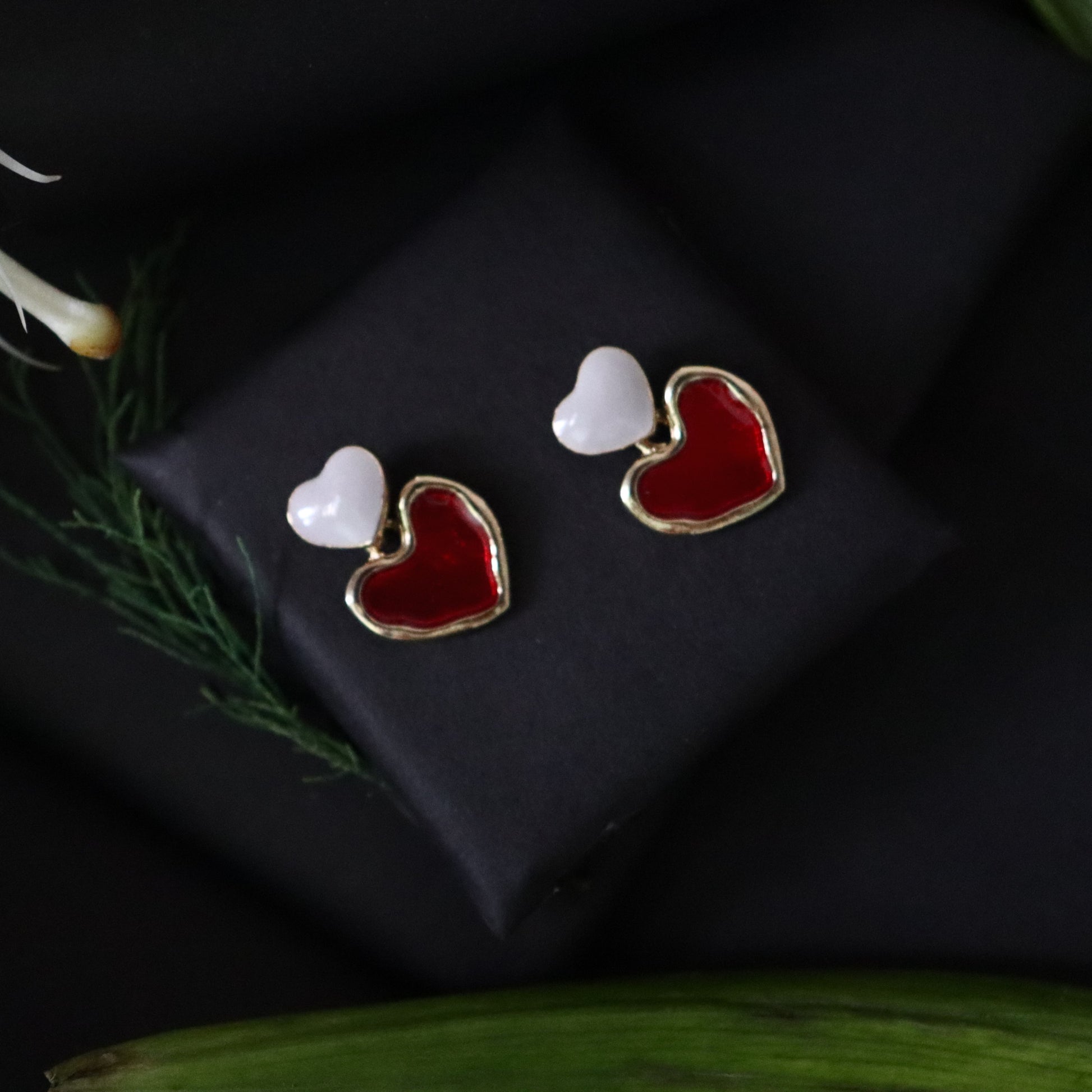 ❤️ DuoHeart Charm Studs - Areumi