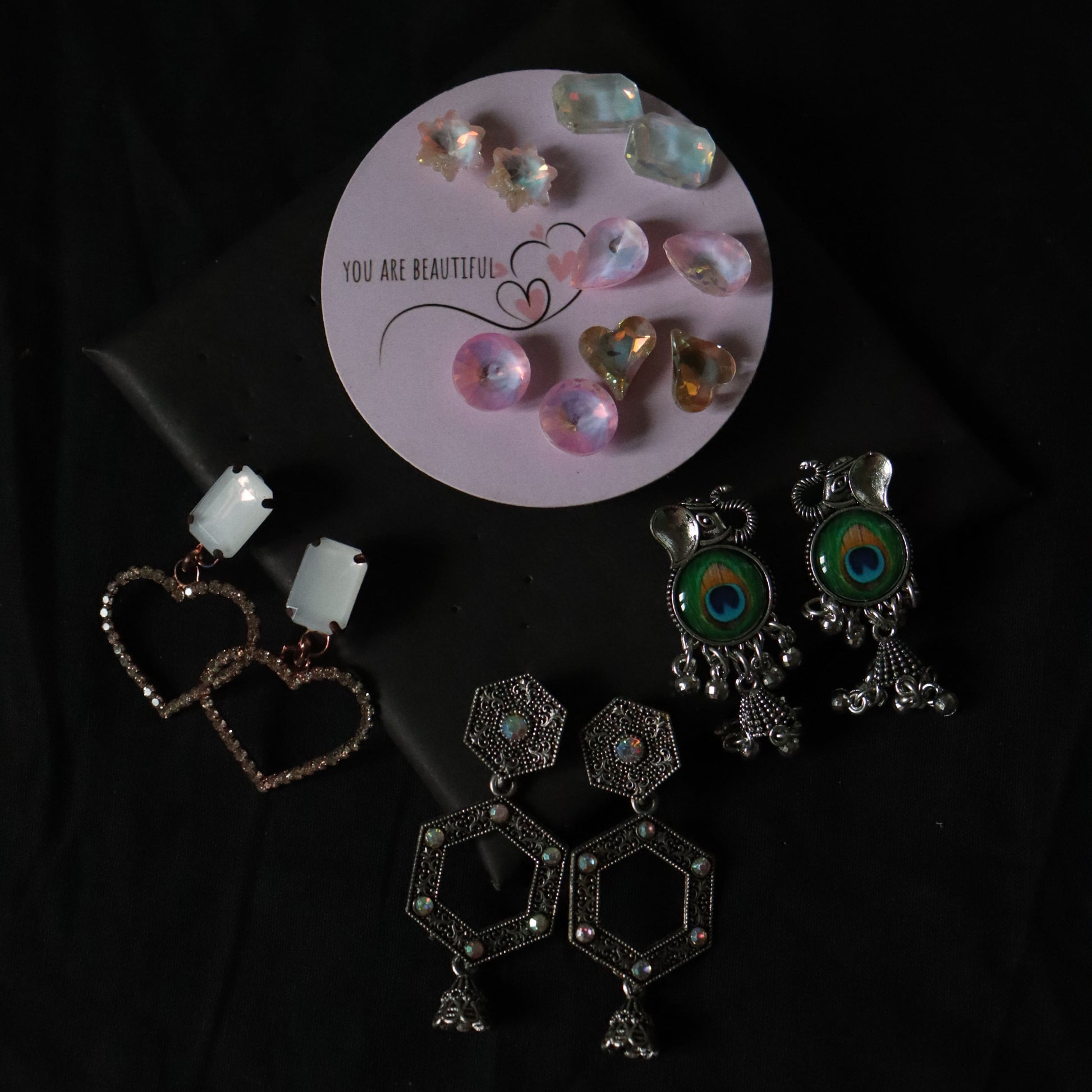 "Premium Multi-Style Earring Combo – 4 Looks in 1 for ₹149"