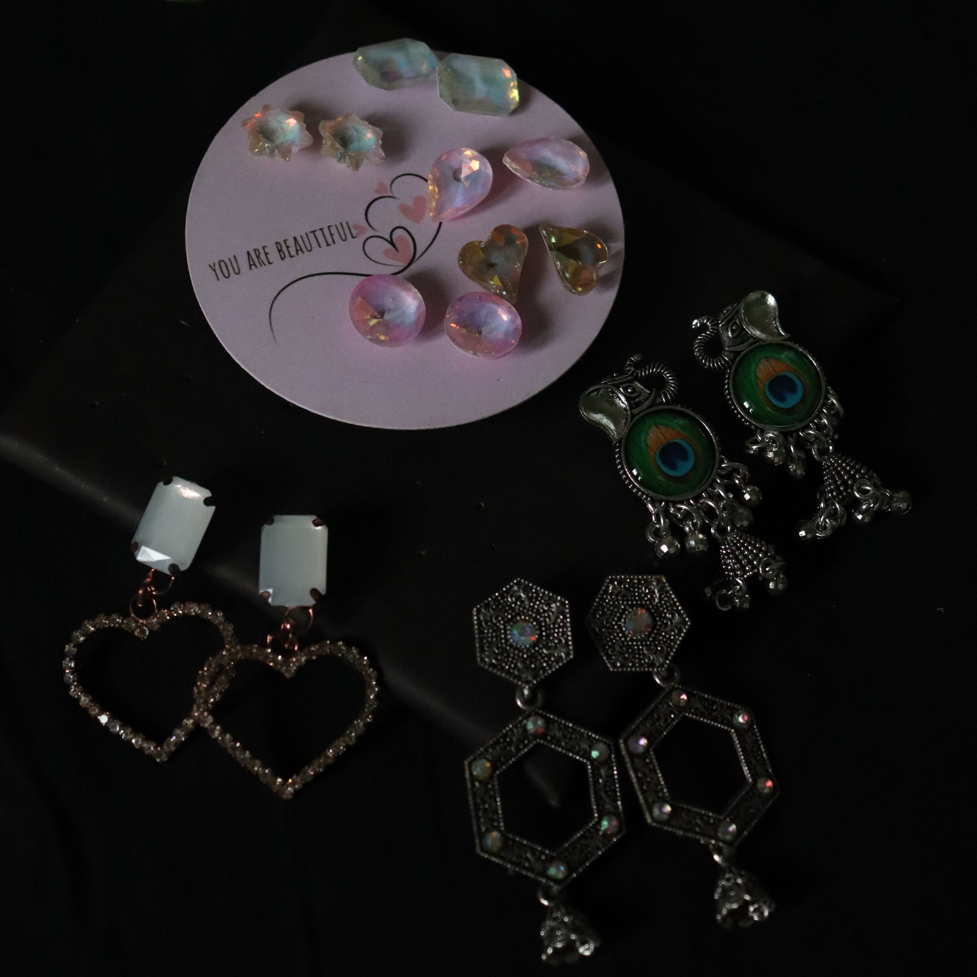 "Premium Multi-Style Earring Combo – 4 Looks in 1 for ₹149"
